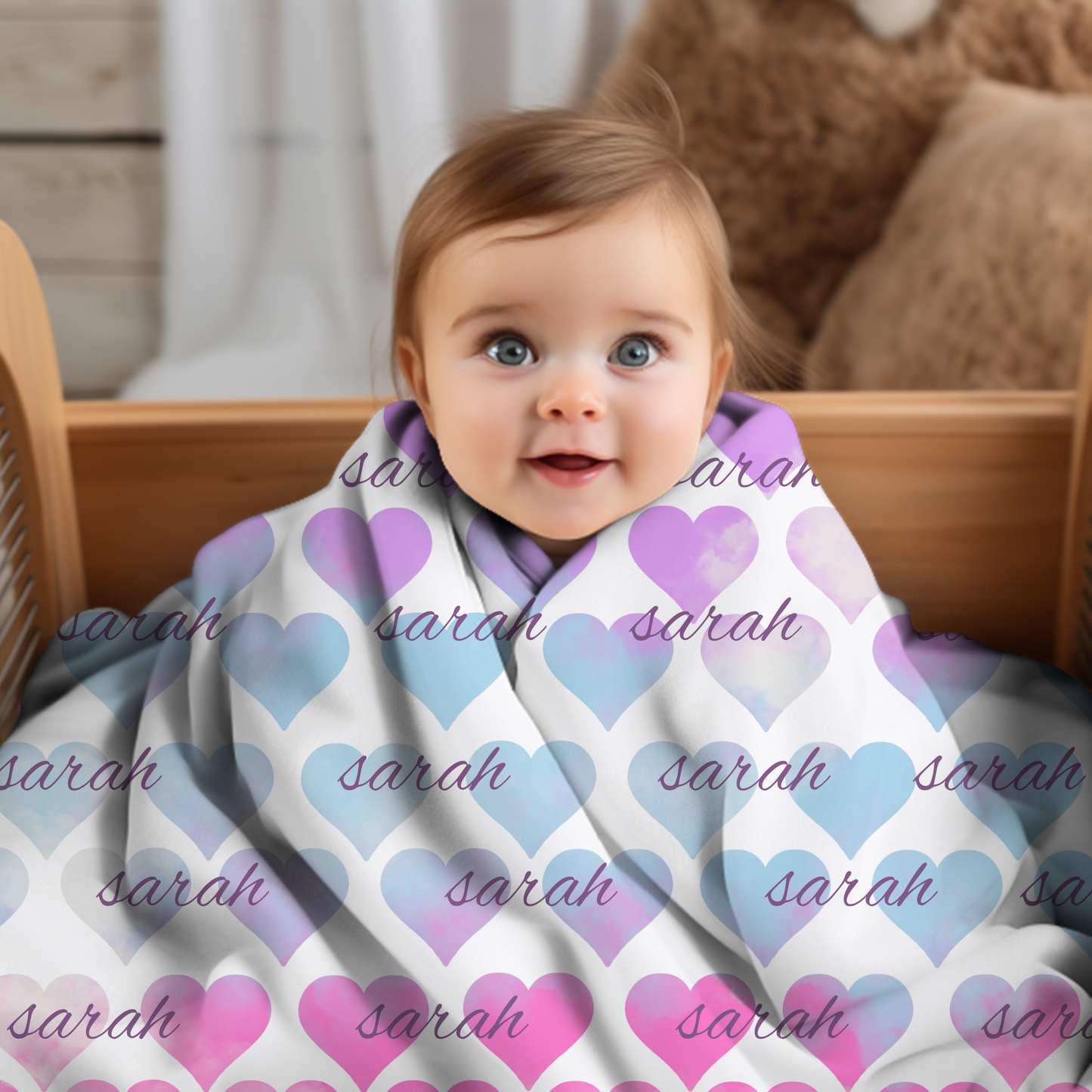 Girls  Heart blankets, Soft pink Heart Sherpa Blanket