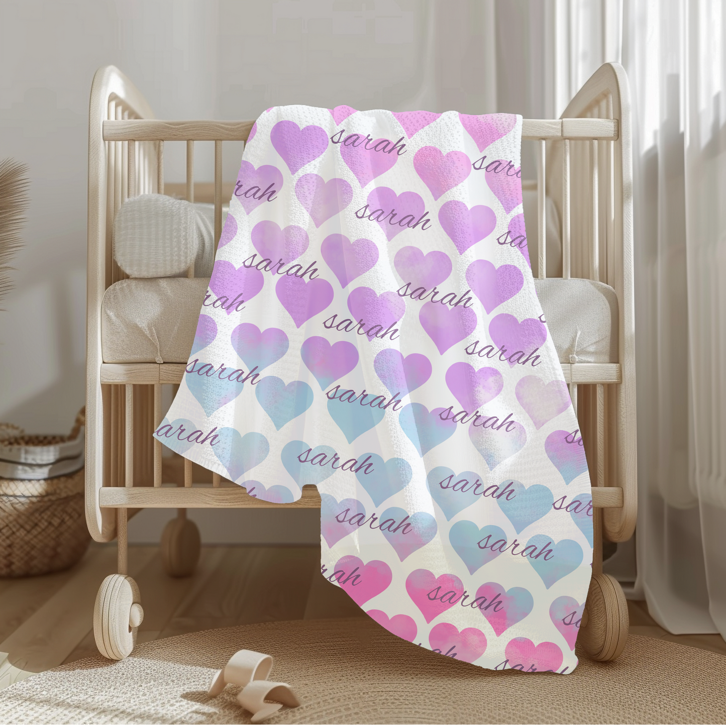 Girls  Heart blankets, Soft pink Heart Sherpa Blanket