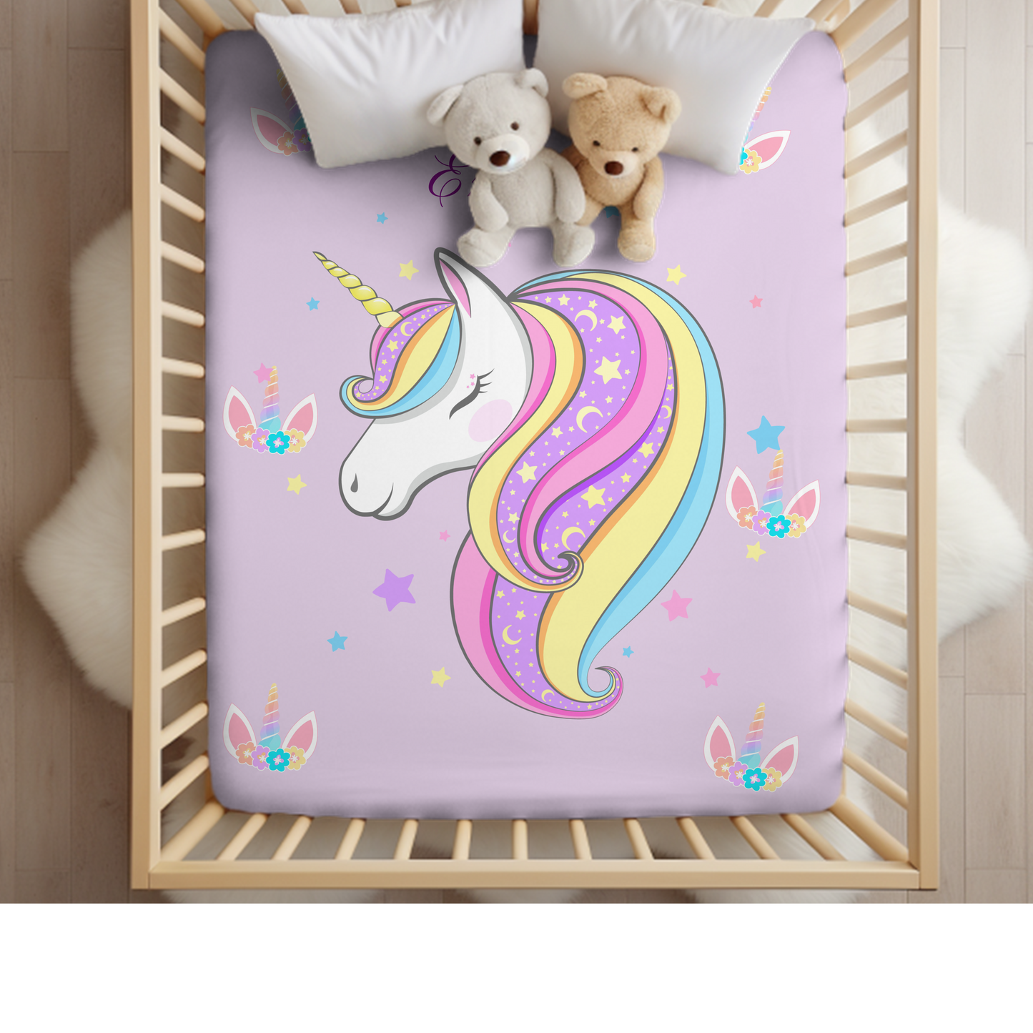 Unicorn Girls Blanket, Girls Personalized Blanket