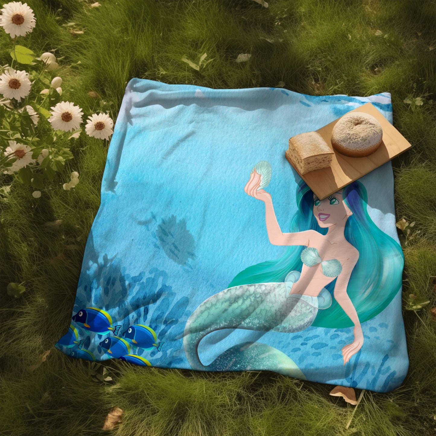 Disney Mermaid Soft Plush, Girls Sherpa Blanket